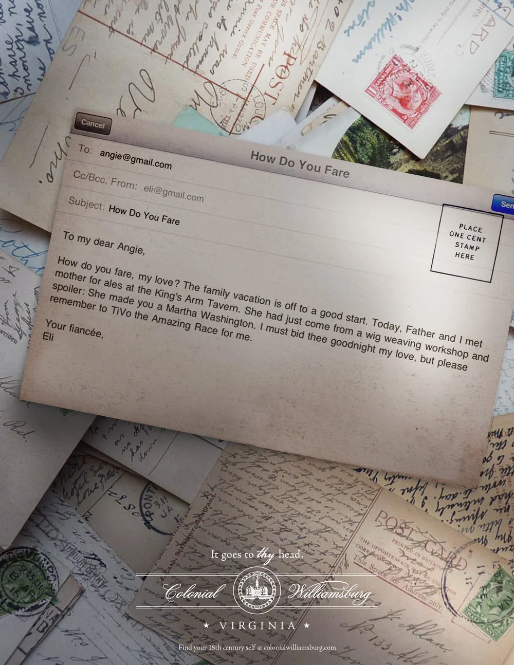 Colonial Williamsburg ad