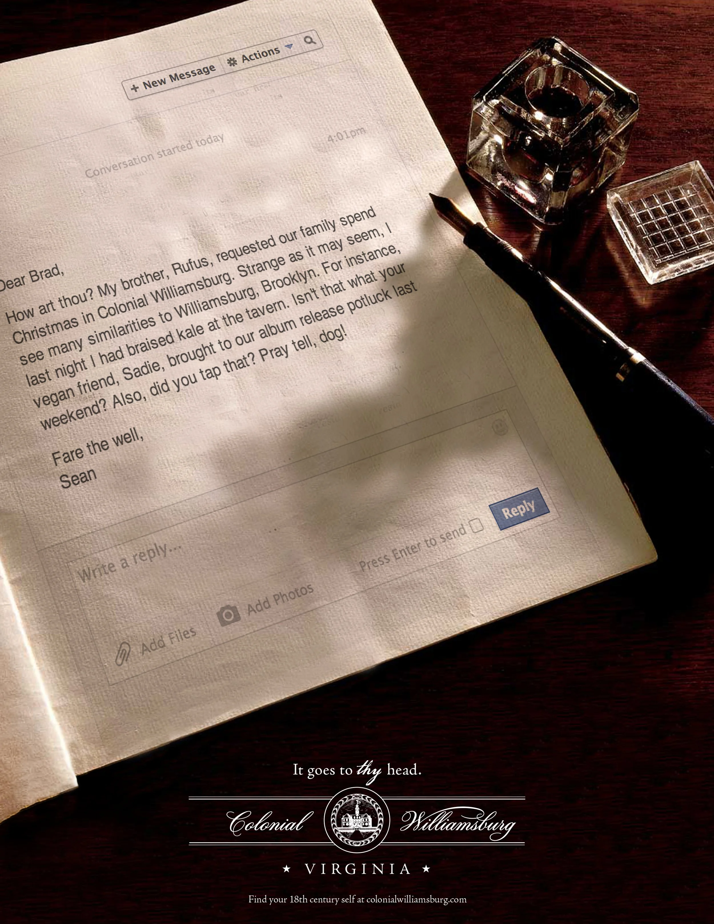 Colonial Williamsburg ad