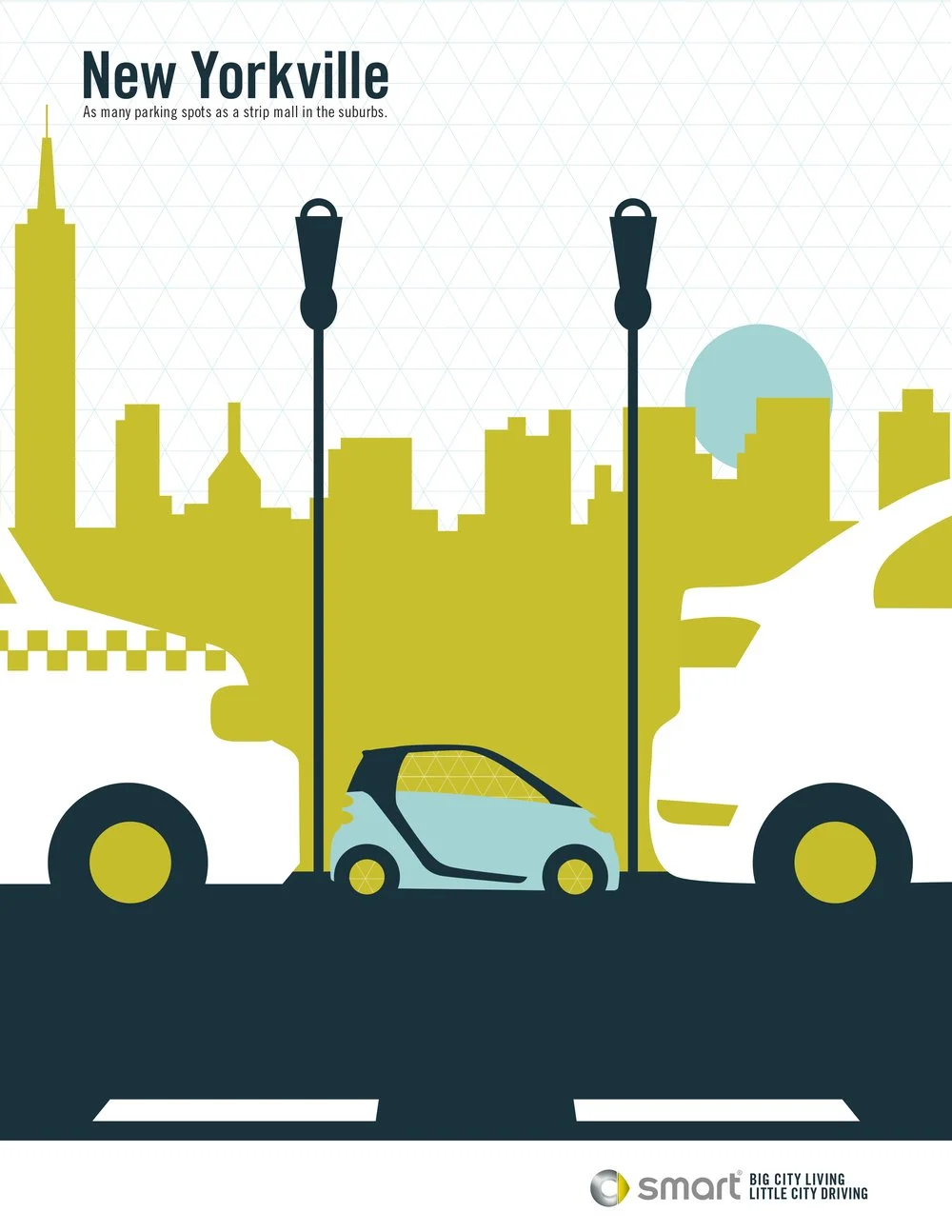 Smart Car — New York print ad